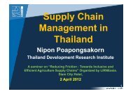 Supply Chain Management in Thailand - LIRNEasia