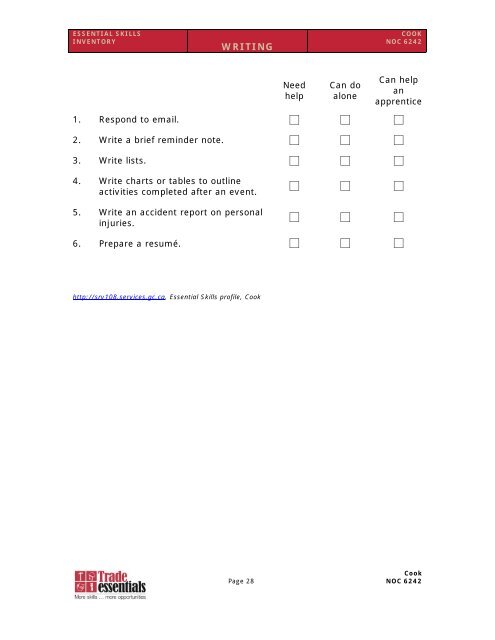 Cook - Employer Registry