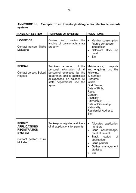 managing electronic records in governmental bodies - National ...