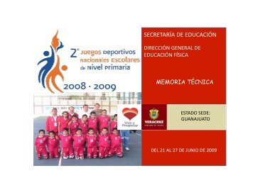 MEMORIA ETAPA NACIONAL - DirecciÃ³n General de EducaciÃ³n ...