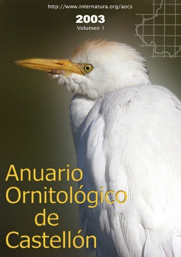 Anuario ornitolÃ³gico de CastellÃ³n 2003 - InterNatura