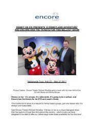 DISNEY ON ICE PRESENTS 'A DISNEYLAND ... - Encore Tickets