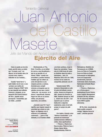 D. Juan Antonio del Castillo - Revista DINTEL Alta DirecciÃ³n