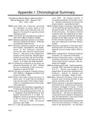 Appendix I: Chronological Summary - University of Arkansas ...