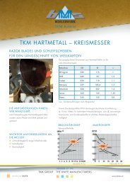 TkM HaRTMETall â kREisMEssER - TKM Austria GmbH