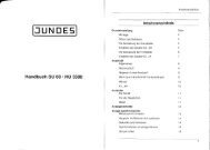 Handbuch SU 60 / HU 3300 - JUNDES - Kaiser