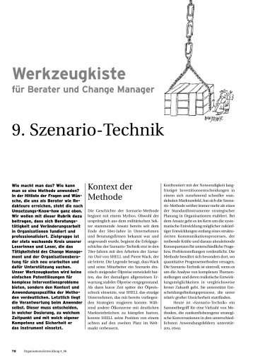 Szenario-Technik - Prof. Dr. Heiko Roehl
