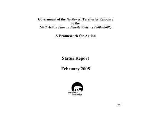 A Framework - Government of the Northwest Territories