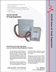 ACX100 Series AC Surge Suppression - WDM, Inc.