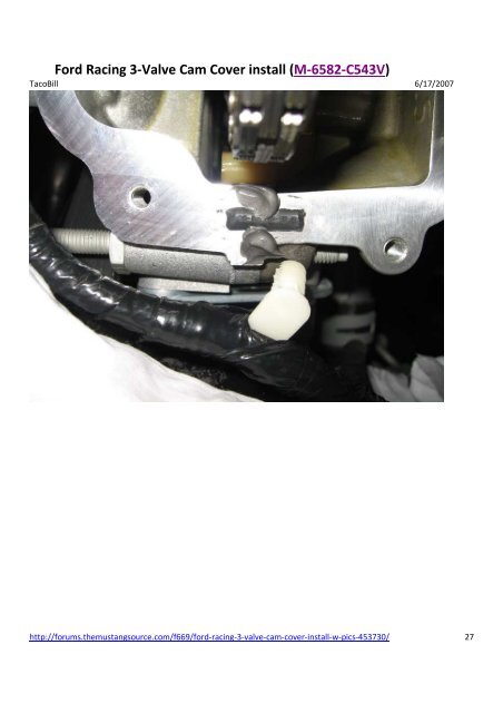 Ford Racing 3-Valve Cam Cover install (M-6582-C543V)