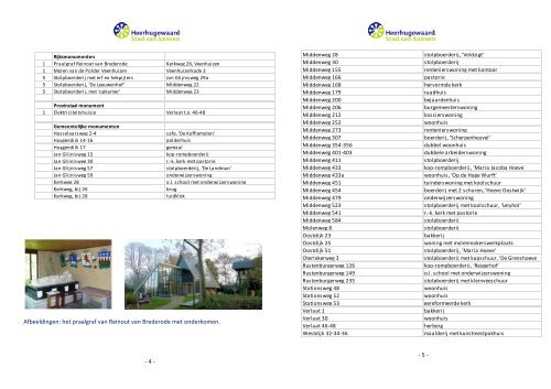 Lijst met toeristische informatie in Heerhugowaard (pdf, 559.4 Kb)