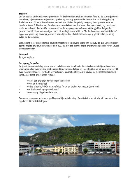 ÃƒÂ…rsmelding 2008 bystyreversjon - Drammen kommune