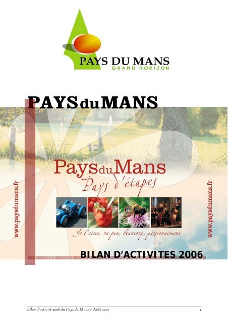 Bilan d'activités 2006 - Pays du Mans