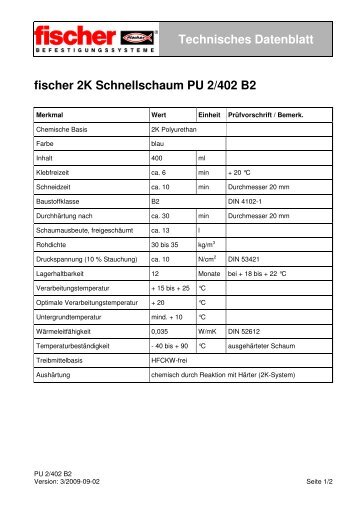 2K Schnellschaum PU 2-402 B2-de - Fischer