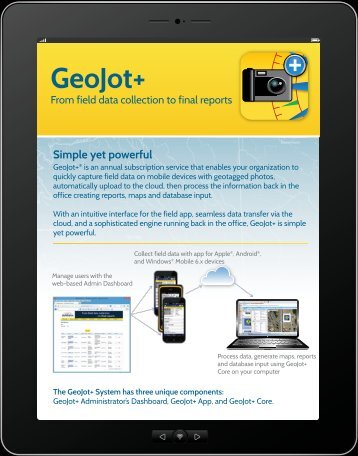 GeoJot+ tablet brochure.pdf - GeoSpatial Experts