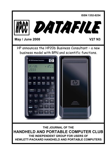 hp 17bll financial calculator user guide