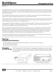 HP StorageWorks DAT Drives Datasheet - am4computers