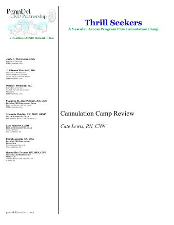 Cannulation Camp Review - The Renal Network