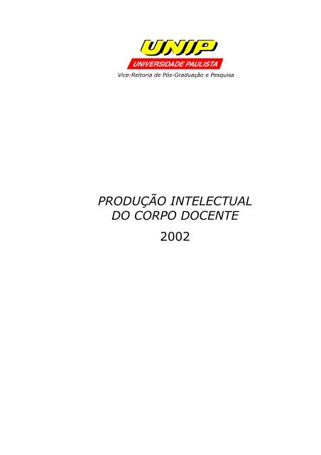 ProduÃ§Ãµes CientÃ­ficas - Unip