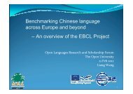 An overview of the EBCL Project - Eu.com