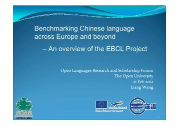 An overview of the EBCL Project - Eu.com