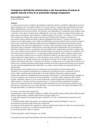 Valutazione dell'attivita antimicrobica e del meccanismo di azione di ...