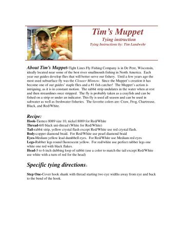 Tim's Muppet - Tight Lines Fly Fishing Co.