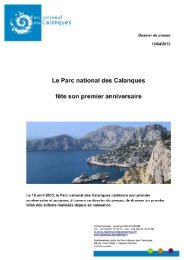 lire le bilan - Les Portes des calanques