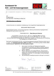Katastralgemeinde Obernberg am Brenner An BÃ¼rgermeister der ...