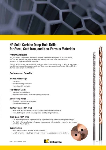 Solid Carbide Drills