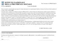 istituto nazionale della previdenza sociale - Comune di Scansano