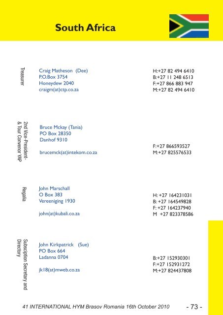 International Directory - 41 International