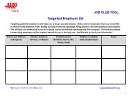 WIN Tracking Sheet Targeted Employer List - AARP WorkSearch
