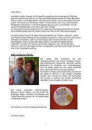 1 Liebe Eltern, nachdem in allen Gruppen die - Kids Company Praha