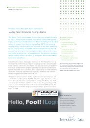 Case Study: Prime Portal Solution for Media Portals: Motley Fool ...