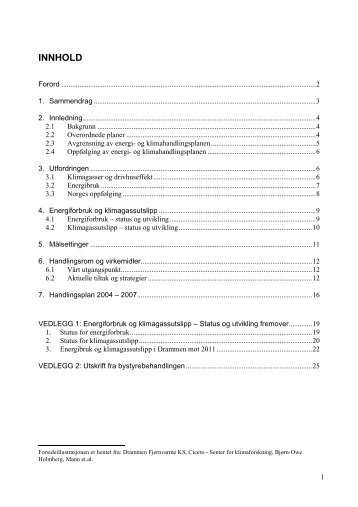 Energi- og klimahandlingsplan - Drammen kommune