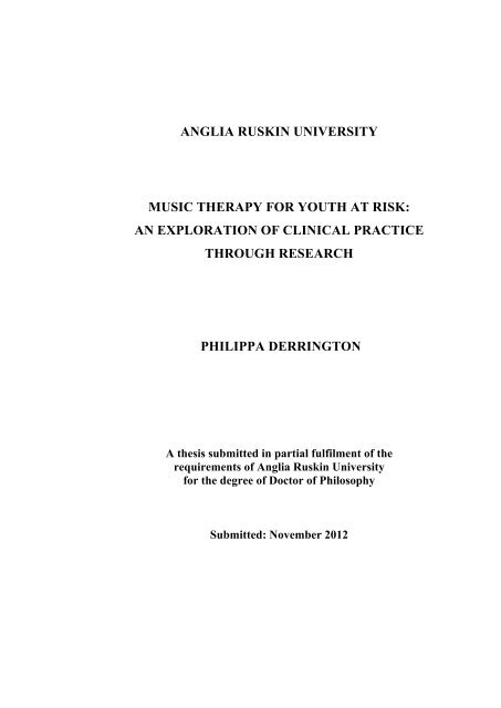 Derrington 2012 thesis.pdf - Anglia Ruskin Research Online