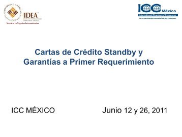 PresentaciÃ³n Cartas de Credito StandBy y GarantÃ­as.pdf - ICC MÃ©xico