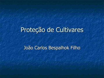 Proteção de Cultivares