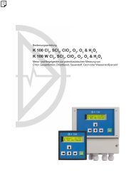 Bedienungsanleitung K 100 Cl2 - Dr. A. Kuntze GmbH