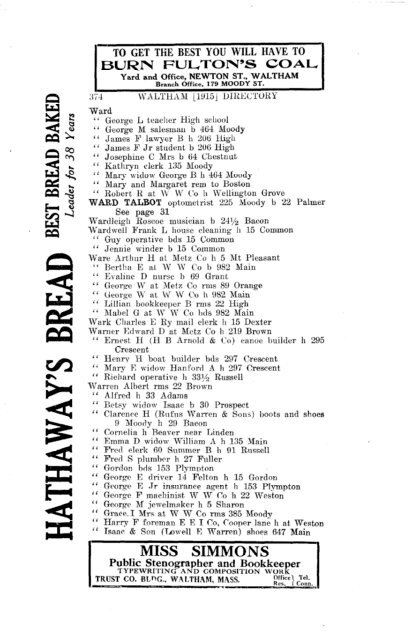 1915 - Watertown Free Public Library