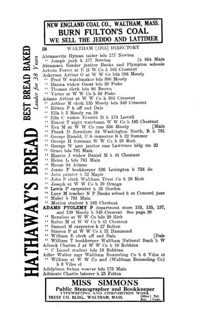 1915 - Watertown Free Public Library