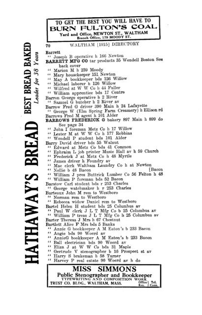 1915 - Watertown Free Public Library