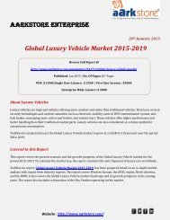 Aarkstore - Global Luxury Vehicle Market 2015-2019