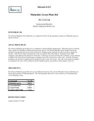 Abraxis LLC Malachite Green Plate Kit PN 52251B