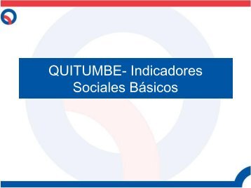 QUITUMBE - INDICADORES SOCIALES.pdf - Instituto de la Ciudad