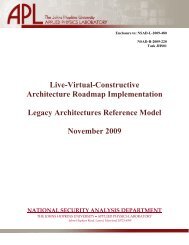 LVCAR-I Legacy Architectures Reference Model - Modeling ...