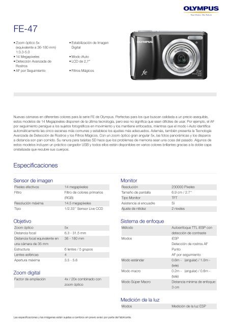 olympus fe47