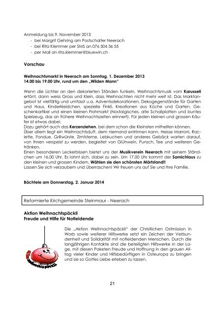 Mitteilungsblatt November 2013 [PDF, 602 KB] - Neerach