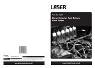 Diesel Injector Fuel Return Flow Tester - Laser Tools